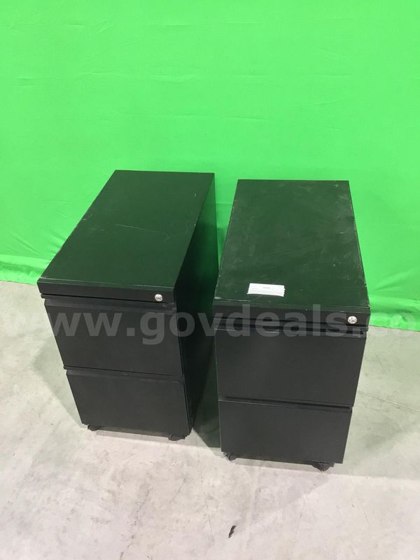 Lot of (2) Two-Drawer Vertical File Cabinets
