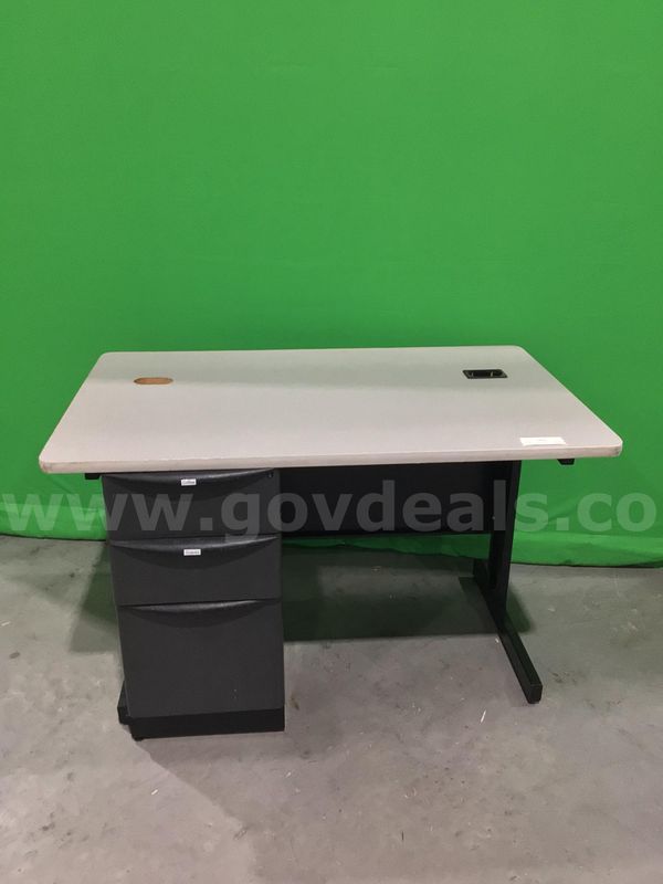 Three-Drawer Desk