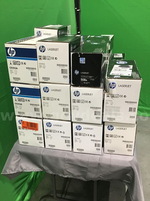 Lot of Approx. (43) Various HP Toner Cartridges