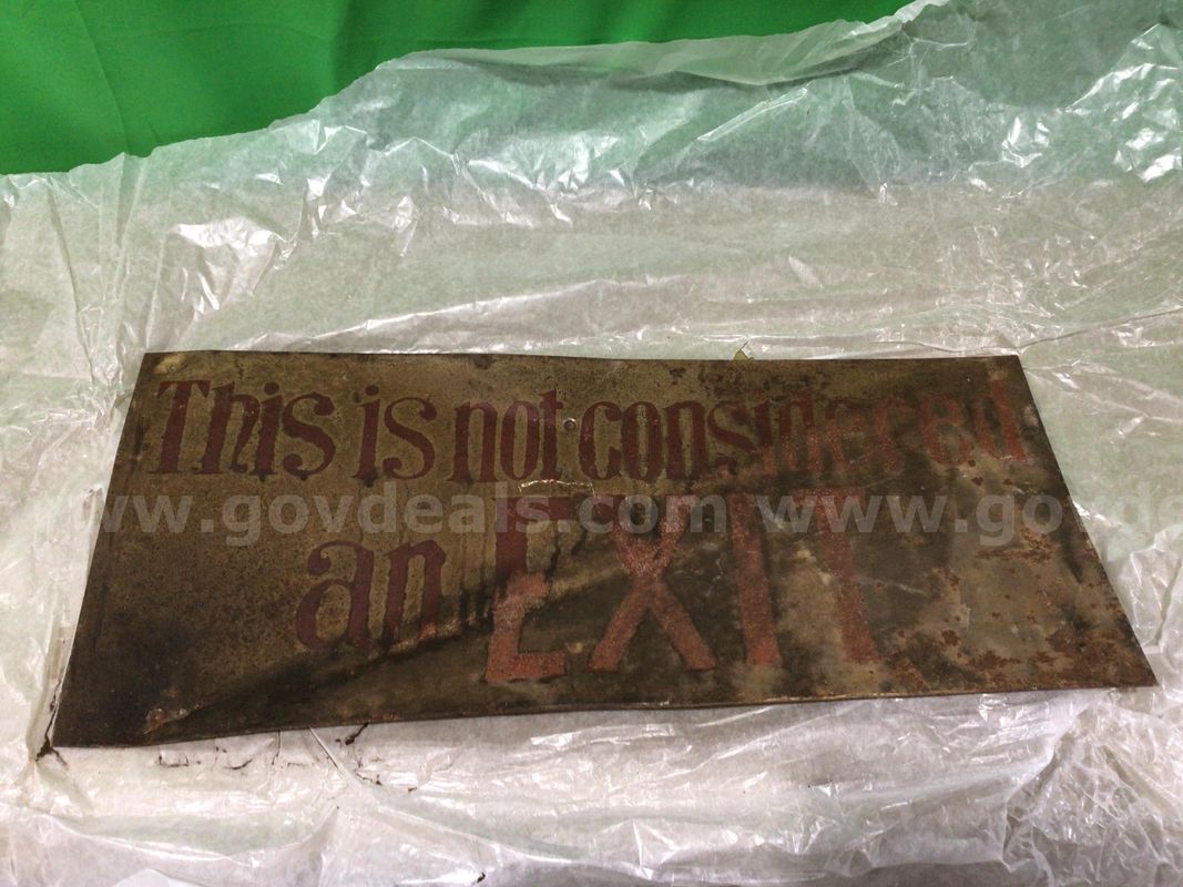 Antique Metal Sign