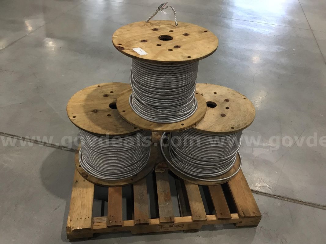 Lot of (3) 1,000' Rolls of 12/4 MC Cables