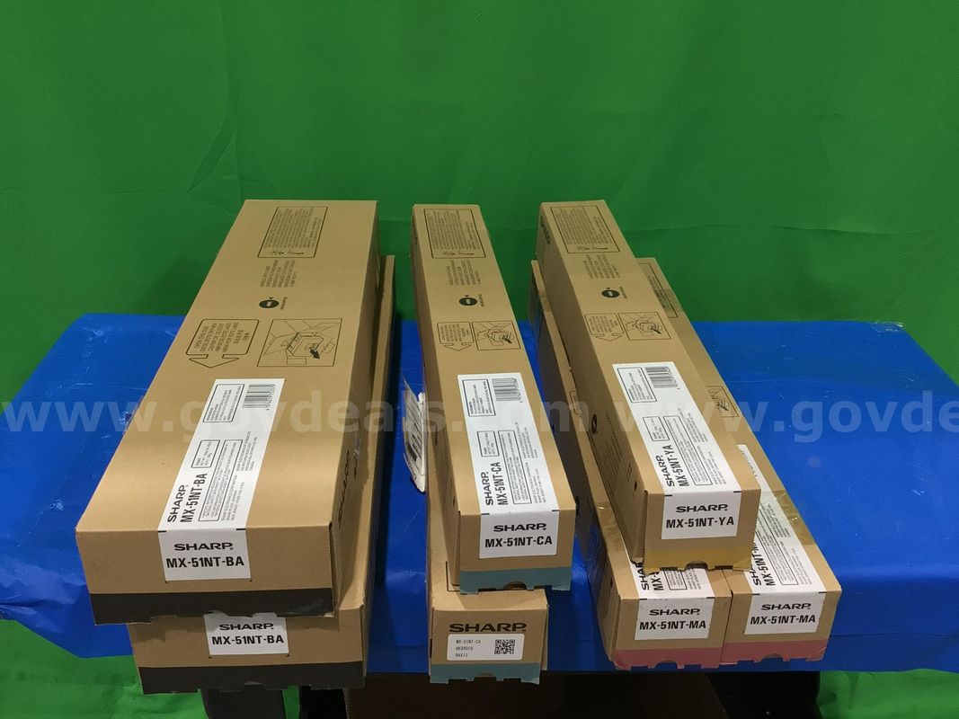 Lot of (7) Various Sharp Toners