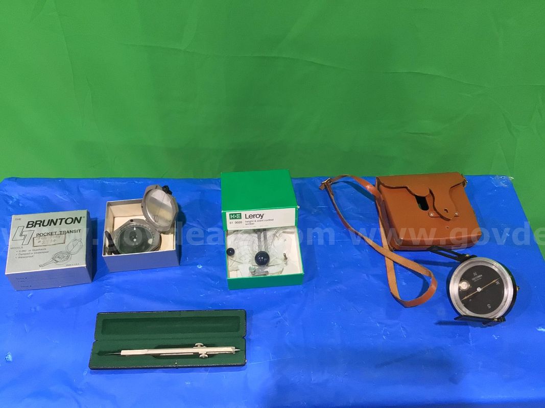 Lot of (4) Various Compasses and Attachments