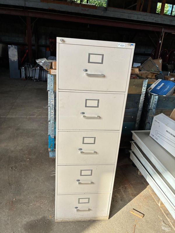 Five-Drawer Vertical Metal Filing Cabinet