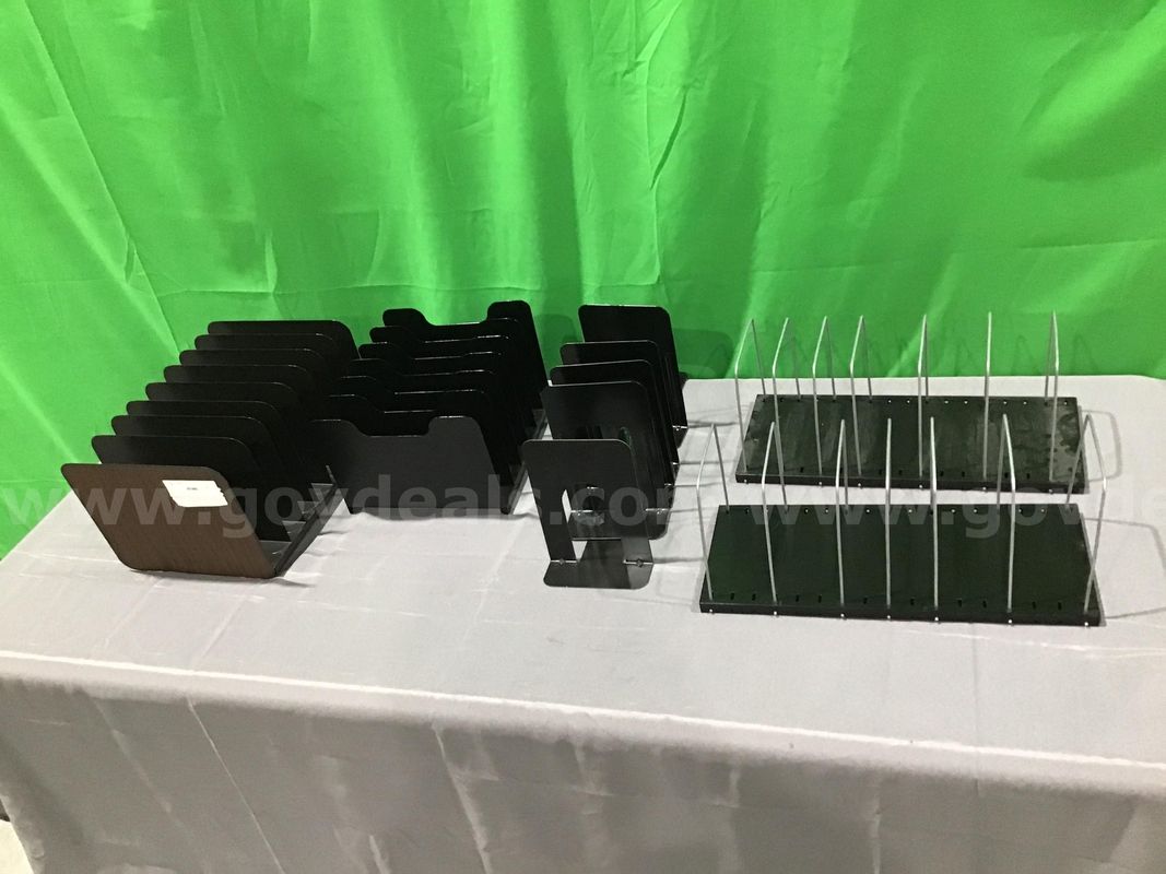 Lot of (9) Various Desk and File Organizers