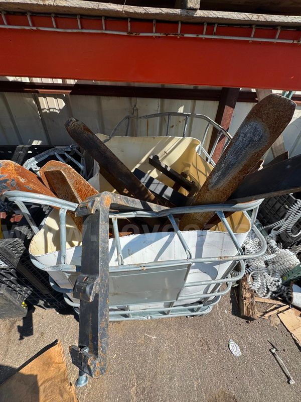 Forklift forks lot of multiple forks