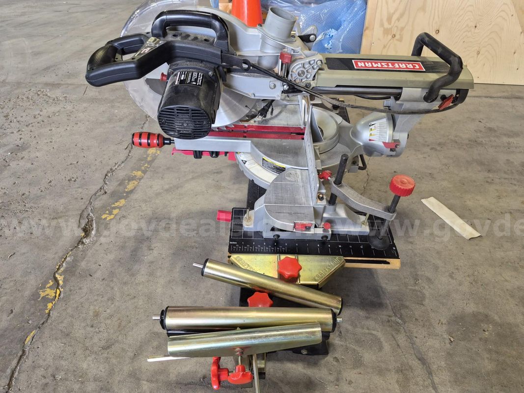 12in Sliding Compound Miter Saw With Laser Trac Preowned Good