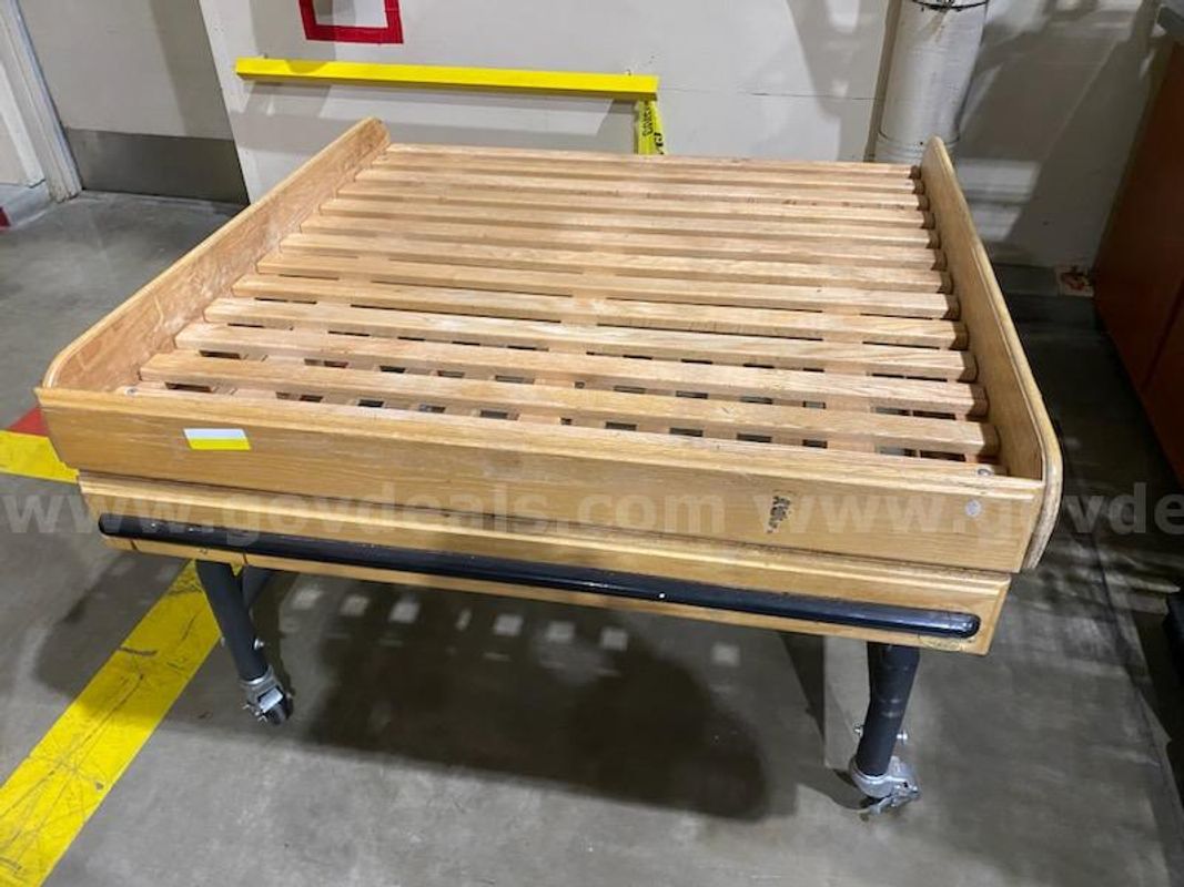 Lot of (2) Display tables, 45” L x 45” W x 30” H.