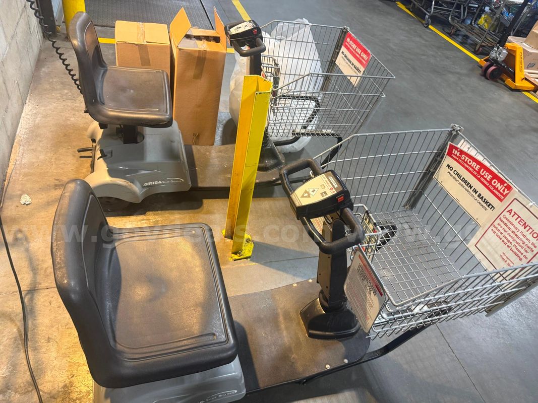 2 Amigo Smart Shopper Motorized Handicap Carts