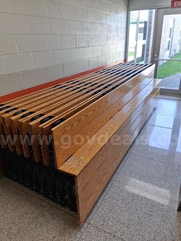 Wooden Stage w/ Tools & Wheels