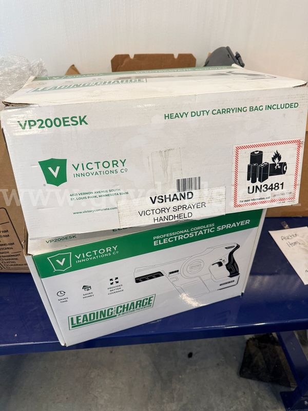 NEW Victory Innovations VP200ESK Professional Cordless Electrostatic Sprayers (Lot of 2)