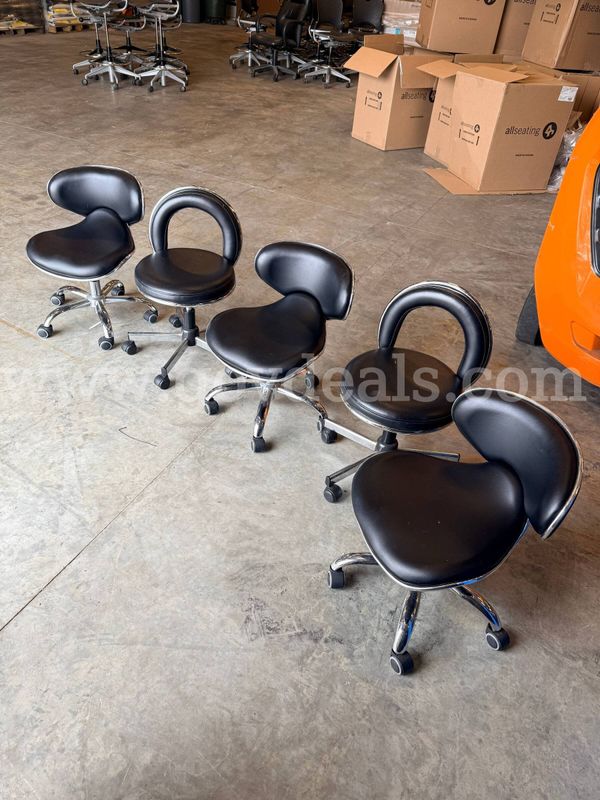 Lot of 5 Rolling Stools