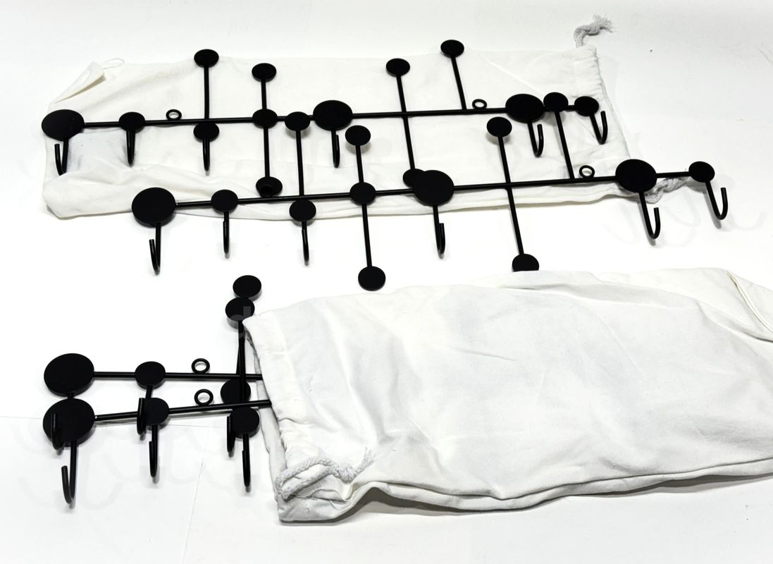 Brand New - 4PCS - 22in Big Size Coat Rack Wall Mounted 6 Hooks Metal Coat Hook - Shipping Available