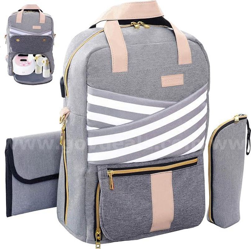 Brand New - Breast Pump Backpack with Insulated Cooler Compartments - Shipping Available