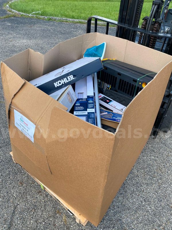 One pallet of assorted general home improvement supplies