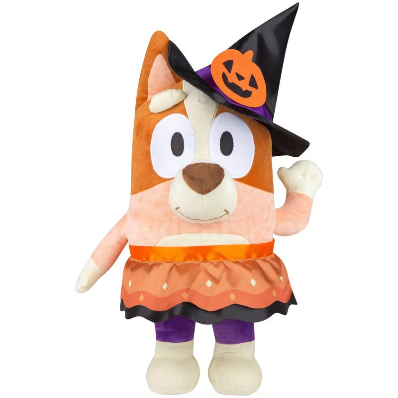 Brand New - Halloween Porch Greeter Bingo as Witch Bluey 14.56" x 12.59" x 24.01"