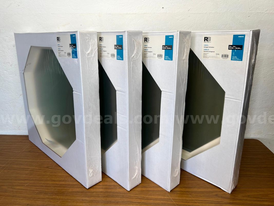 NEW - Lot of 4 RELIABILT Jamb Octagon White Windows - NEW Sealed