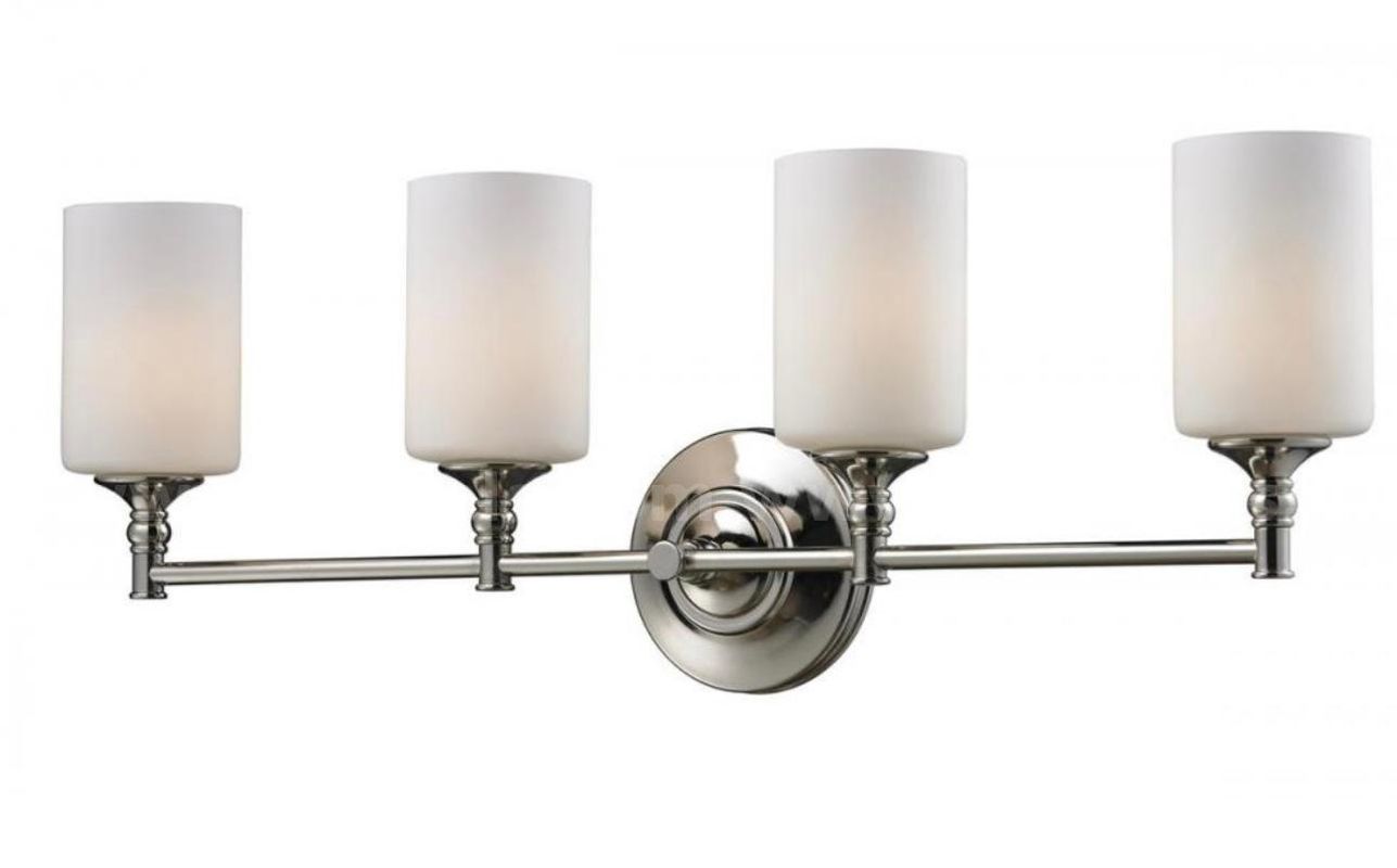 Brand New -Z-Lite Cannondale 4 Light Bathroom Vanity Light with Matte Opal Glass Shade - Shipping Available
