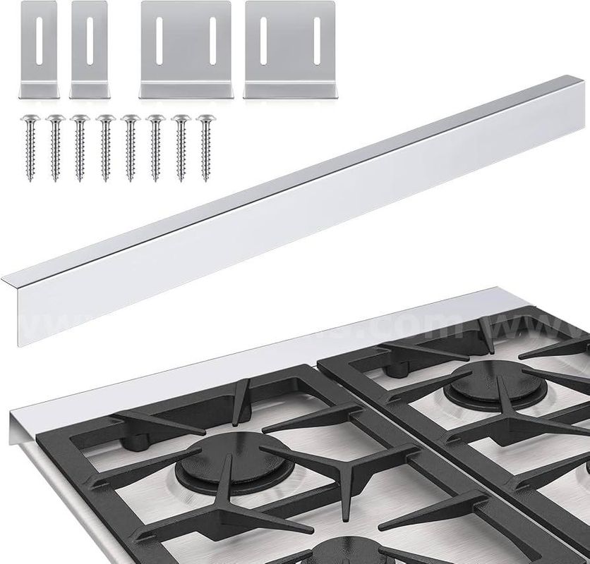 Brand New - 30" - 34" Counter Stove Gap Filler Slide in Range Rear Filler Kit Stainless Steel - Shipping Available