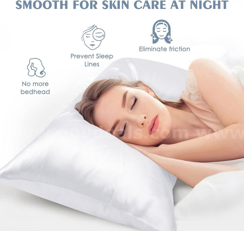 Brand New - Silk Satin Body Pillow Pillowcase, Silky 20''x54'' White, 1 Pack - Shipping Available