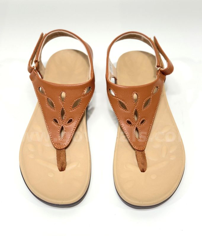 Brand New - Womens Arch Support Sandals Orthotic, Brown, Size 8.5 - Shipping Available