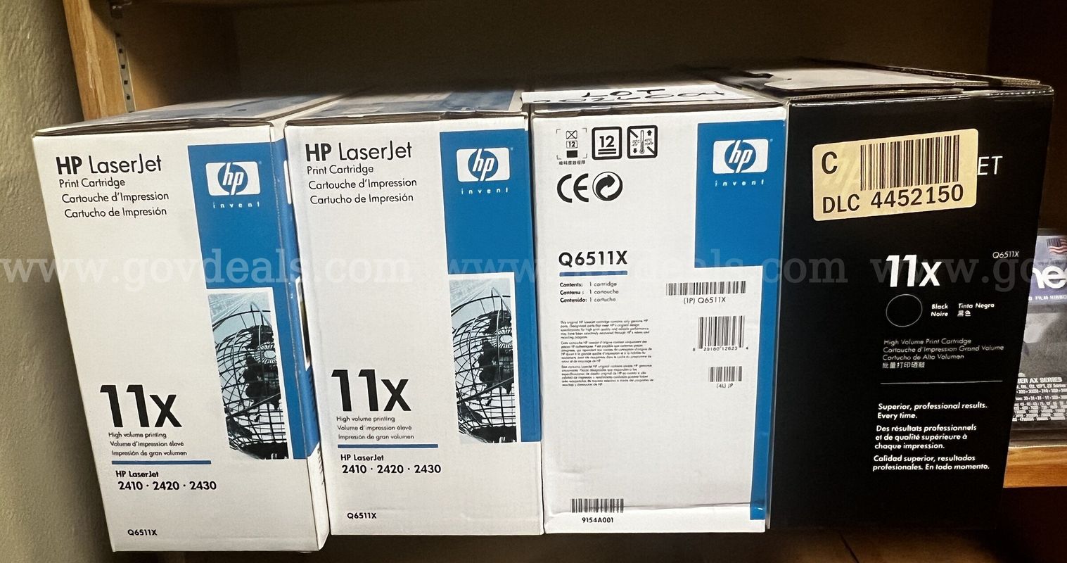 Lot 2026004 - 4 HP 11X Black Cartridges
