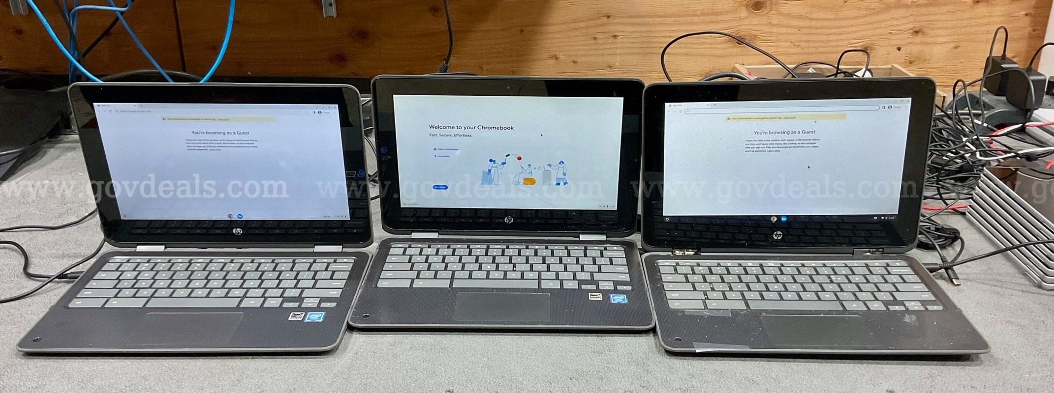 Lot of 50 HP Chromebook x360 11 G1 EE - Touchscreen 2-in-1