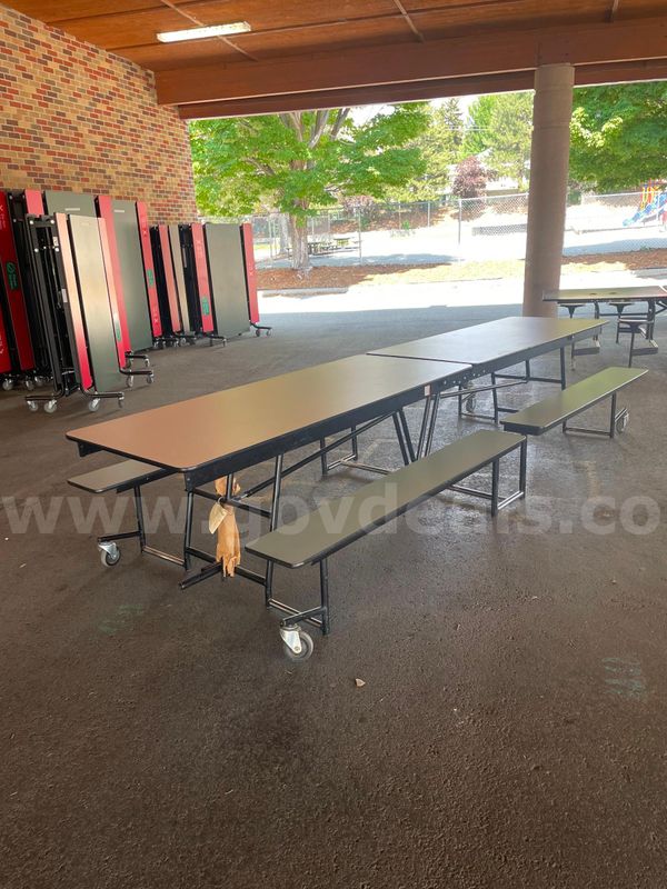 Lot Of 5 Cafeteria Tables