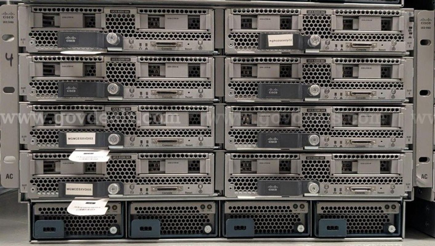Lot of (8) Cisco UCS B200 M4 Blade Servers w/ 2x Xeon E5-2667 v3 3.2GHz | Mixed UCS B200 M4