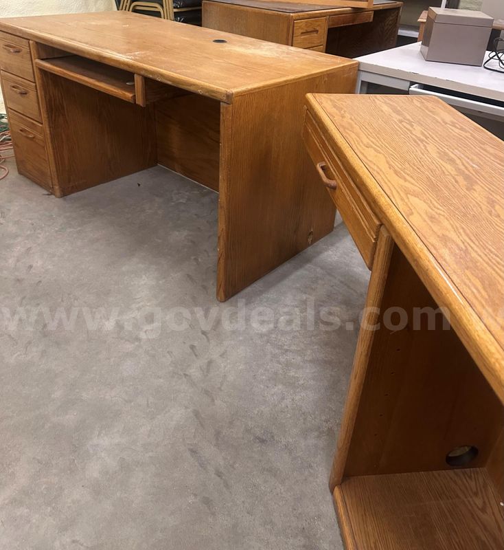 Wooden L-Shaped Desk