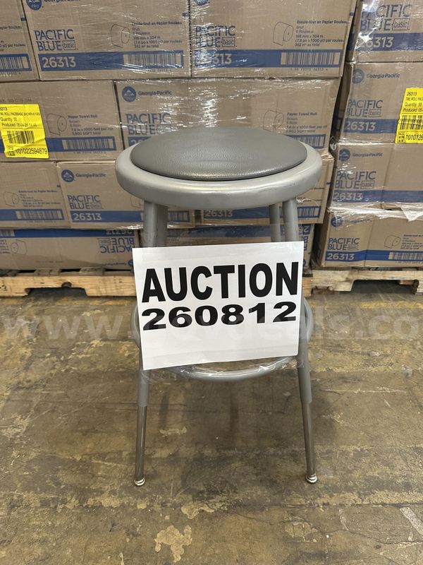 Lot of 26.5" H, 14.5"W Gray Stools