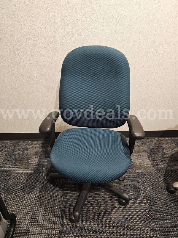 Blue Rolling Office Chair