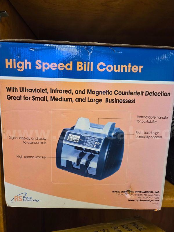 Brand New in Box-High Speed Bill Counter