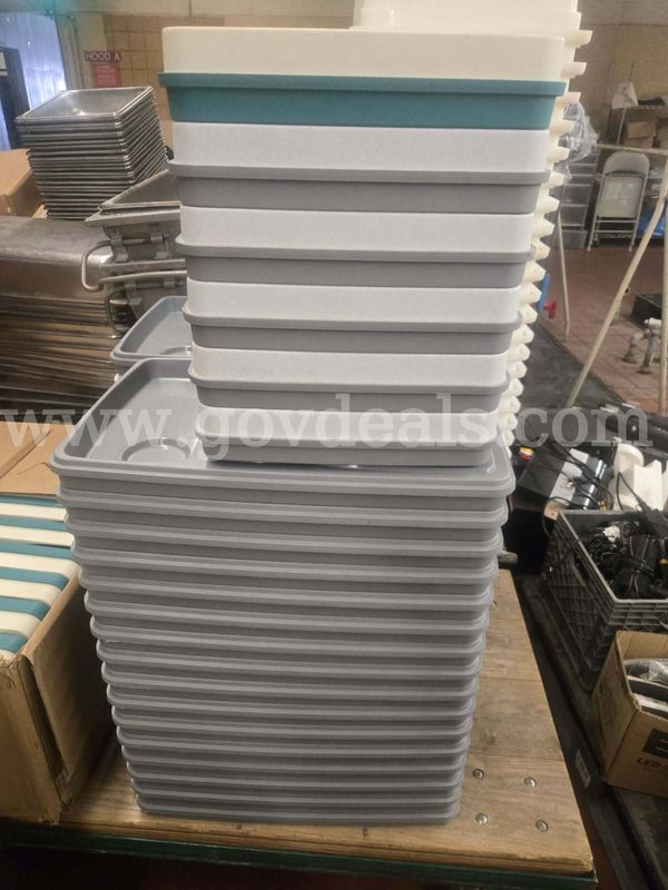 Lot of Aladdin Trays (32 sets-6 Extra Tops)