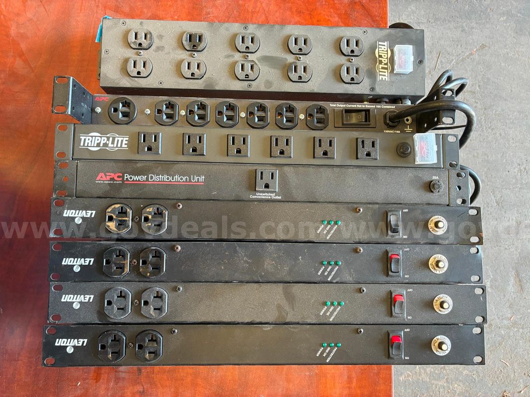 LOT of Eight (8) Server rack‑mount power distribution / control units