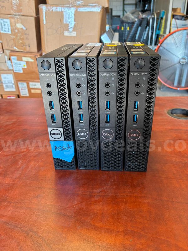 Lot of Four (4) Dell OptiPlex 3 -3070, 1-7040