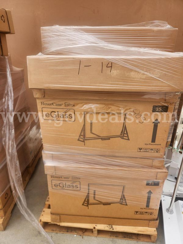 Lot of Glass Whiteboard (14) Units w/Build In Camera
