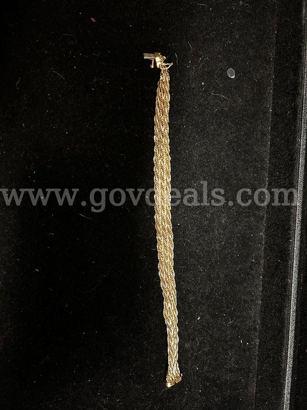 Gold-Tone Bracelet, Tennis Style Bracelet & Elgin Watch