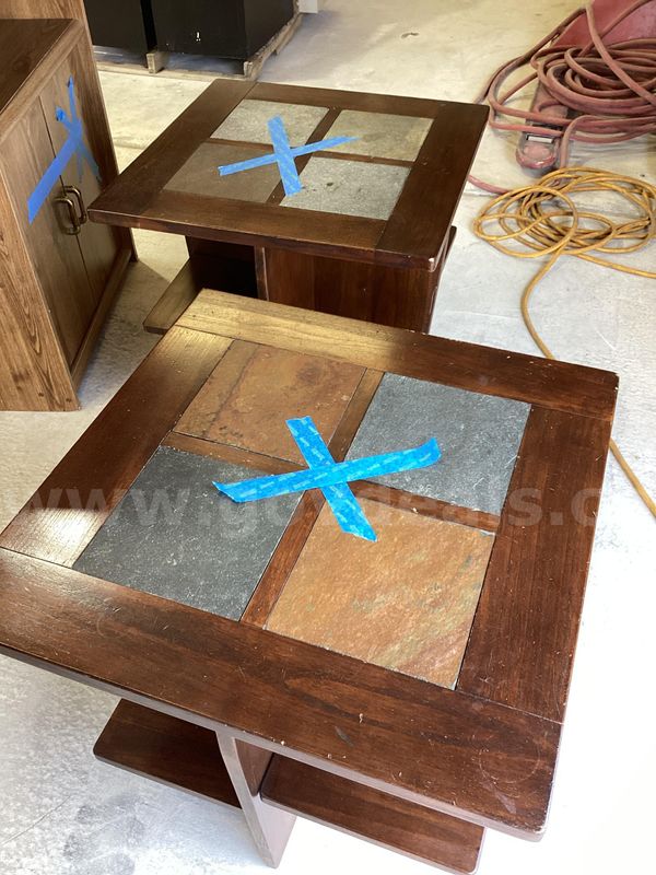 3 - Shelves and 2 End Tables