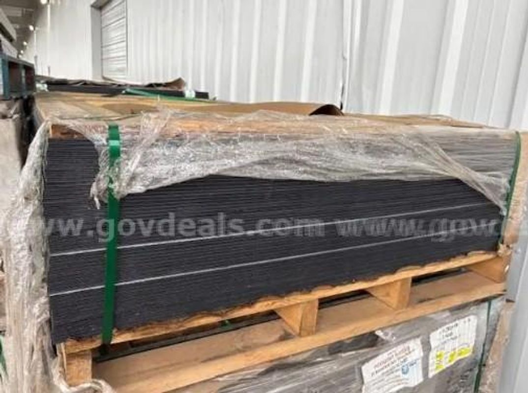 Pallet of HDPE Black Plexiglass Sheets
