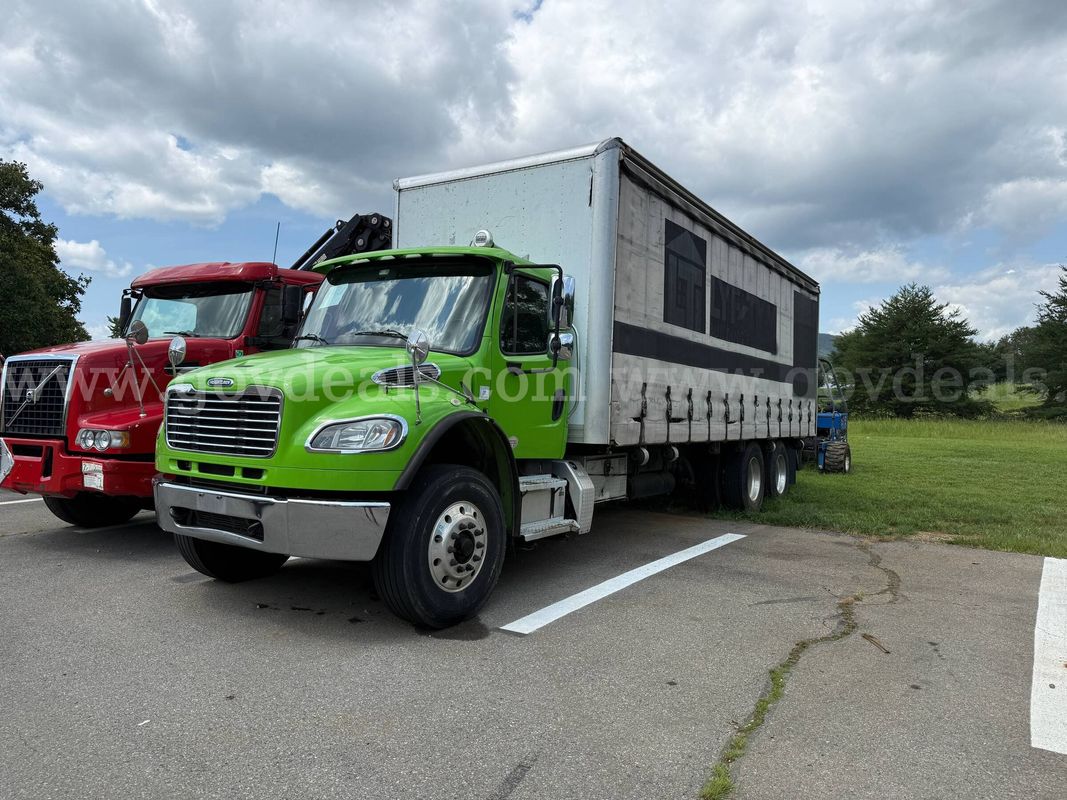 2014 Freightliner M2 106 T/A Curtain Side Box Truck