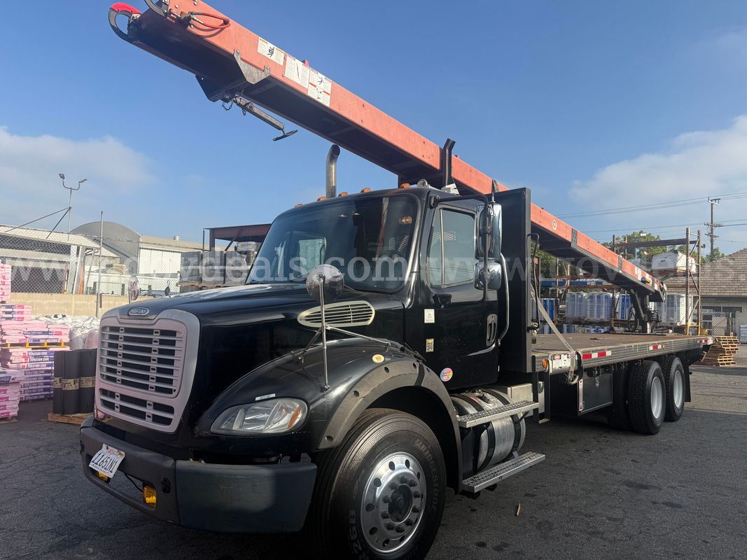 2013 Cleasby FBR-6-40 Roofing Conveyor Mtd on 2014 Freightliner M2 112 T/A Flatbed