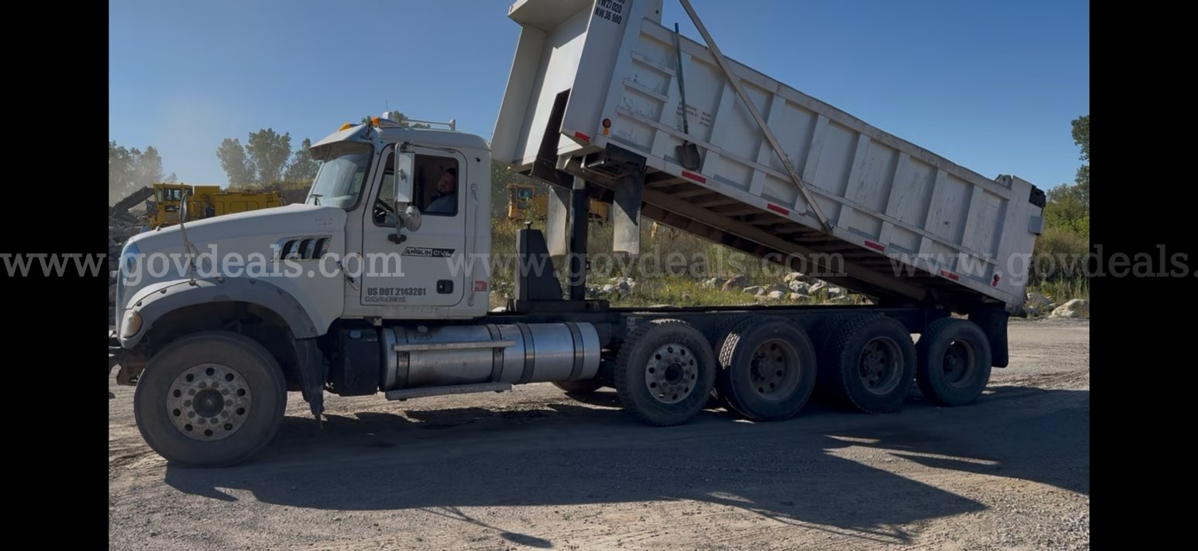 2012 Mack Granite GU713 Quad/A Dump Truck