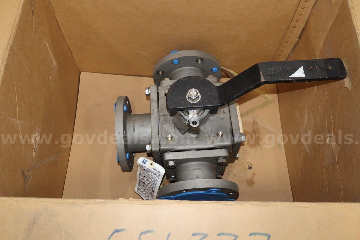 4" 3-WAY BALL VALVE, 3" PORT (316 SS)