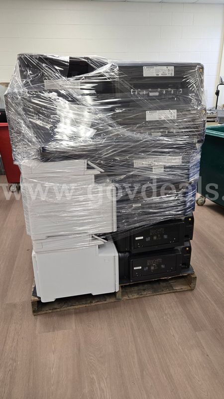 One (1) pallet of HP Laserjets, Officejets, Deskjet Printers for Parts and Repair Only