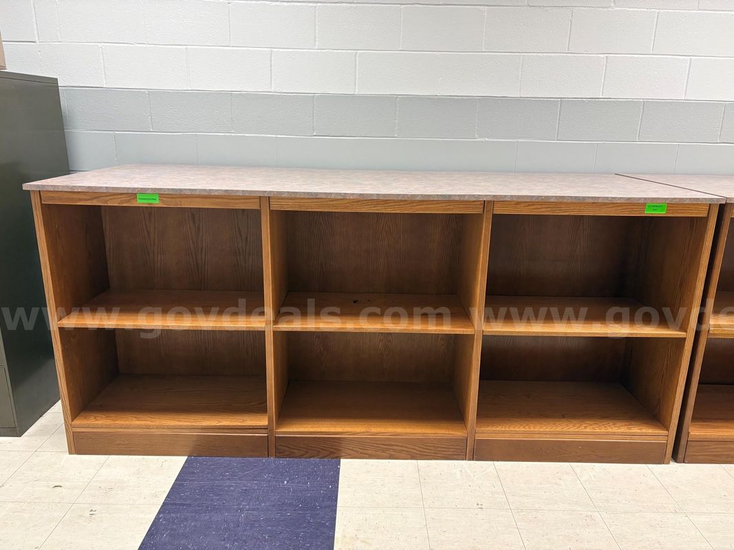 TWO (2) LIBRARY BOOKSHELVES