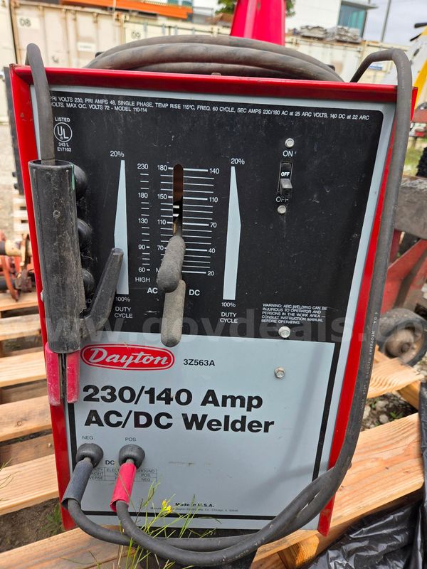 Dayton 230/140 Amp AC-DC Welder