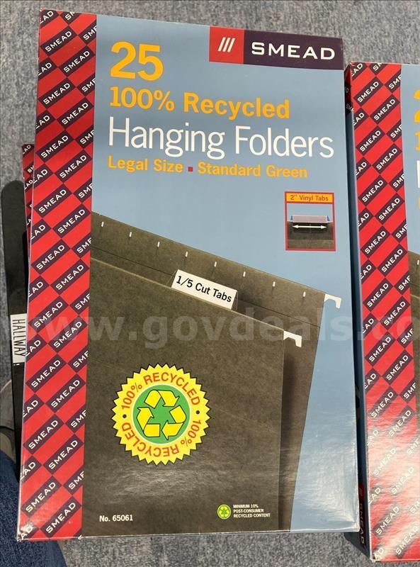Legal Size Hanging File Folders - Lot of 25 boxes