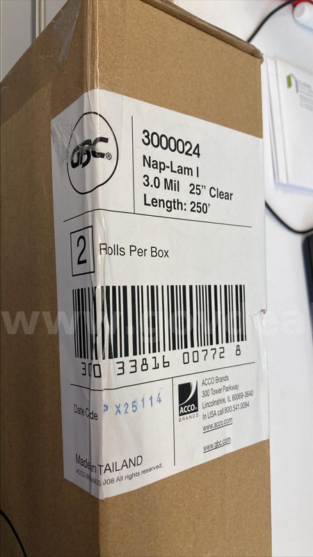 GBC Nap-Lam I - 2 rolls Lamination film