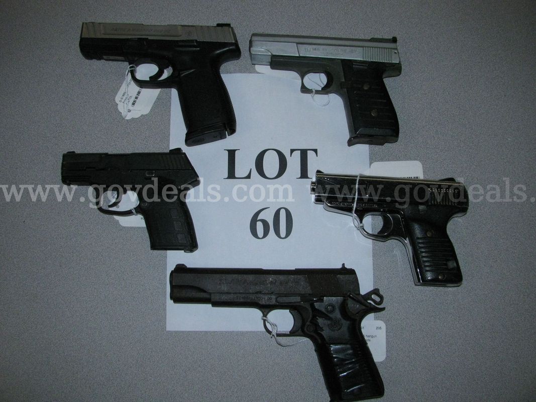 5 Handguns - Lot 60